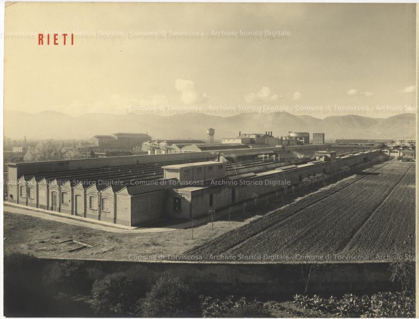 CID, Centro Informazione Documentazione Torviscosa, Archivio storico Snia Viscosa, Veduta aerea della Cisa Viscosa di Rieti, circa 1941