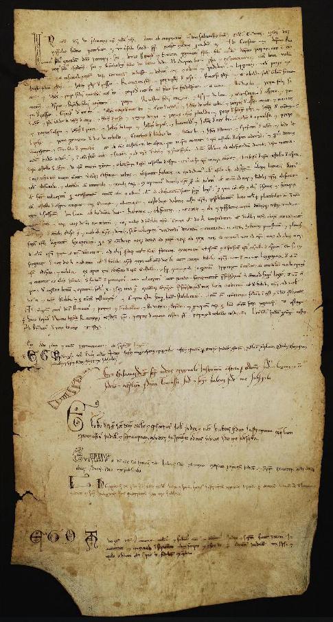 Carta di popolamento del Castrum Asprae del 1109, Archivio Storico Comunale di Casperia